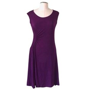 Catherine Malandrino Gathered Dress Purple L